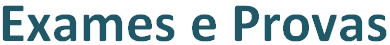 Exames Provas